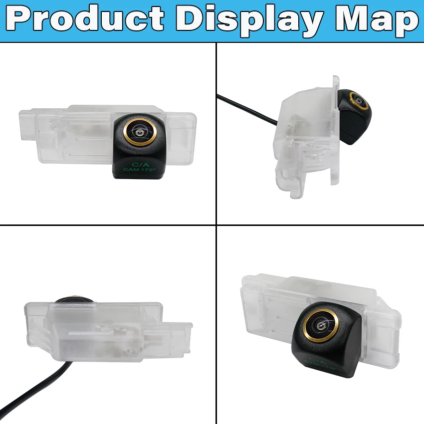 Telecamera Di Retromarcia HD 170° Per Furgoni - Compatibile Toyota Proace, Citroen Berlingo, Peugeot Partner - Con Luce LED E Angolo Regolabile