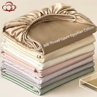 Drap-housse en coton égyptien ultra doux avec bandes élastiques, housse de matelas de luxe 800TC antidérapante 100/140/160/180/200x200cm 1