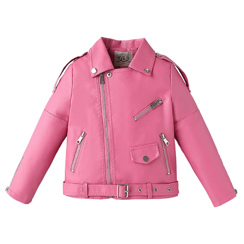 

MODX Quality Girls Leather Jacket Toddler Baby Winter Wind Breaker Kids Motor Coat Fashion Children Clothes
