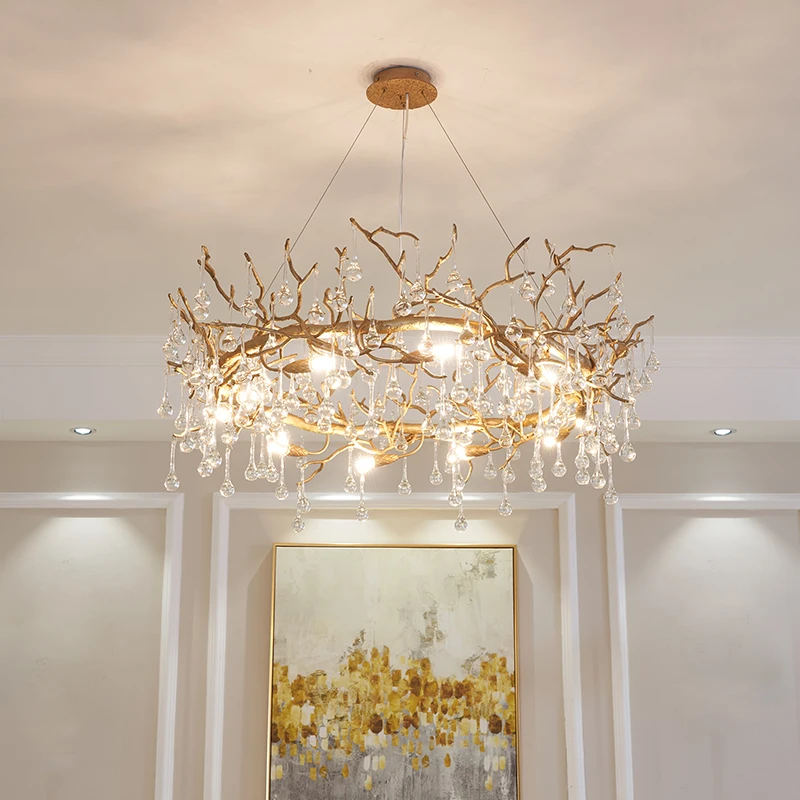 シャンデリア　ライト Chandelier, 【ピンク】 🏇 導いたモダンなシャンデリアランプ、 導い