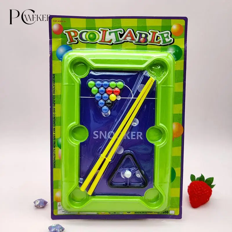 

Mini Tabletop Pool Table Desktop Billiards Sets Children's Play Sports Balls Sports Toys Xmas Gift Family Fun Entertainment