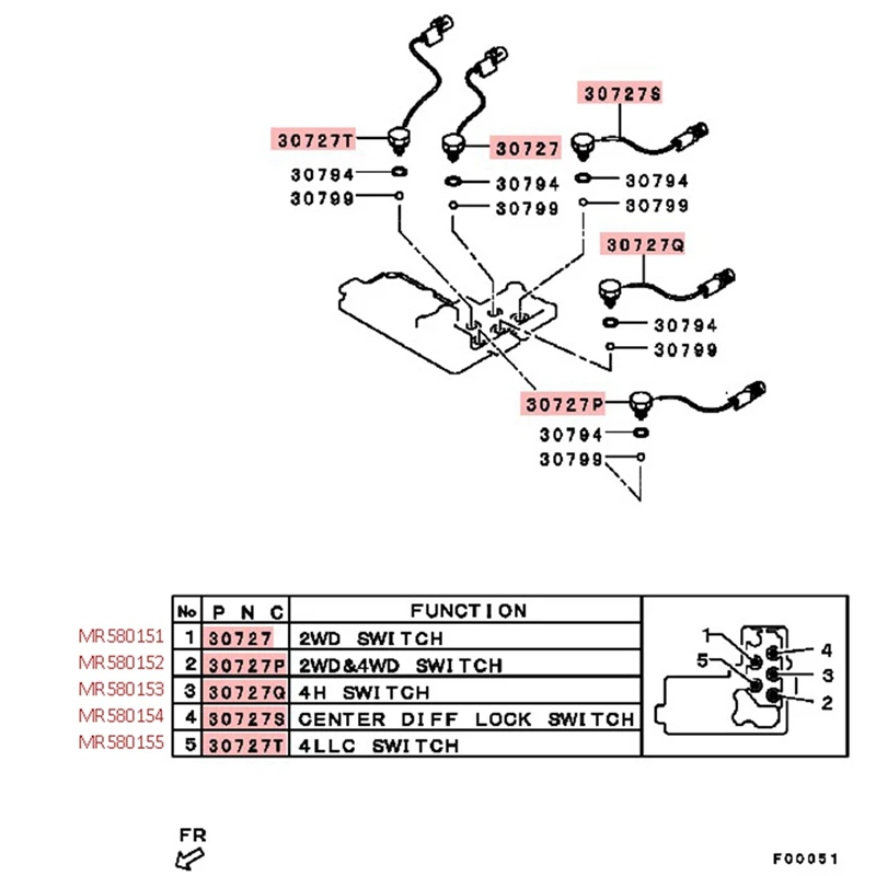 13.Ошибка раздаточной коробки - Mitsubishi Pajero (3G), 3,5 л, 2004 года поломка