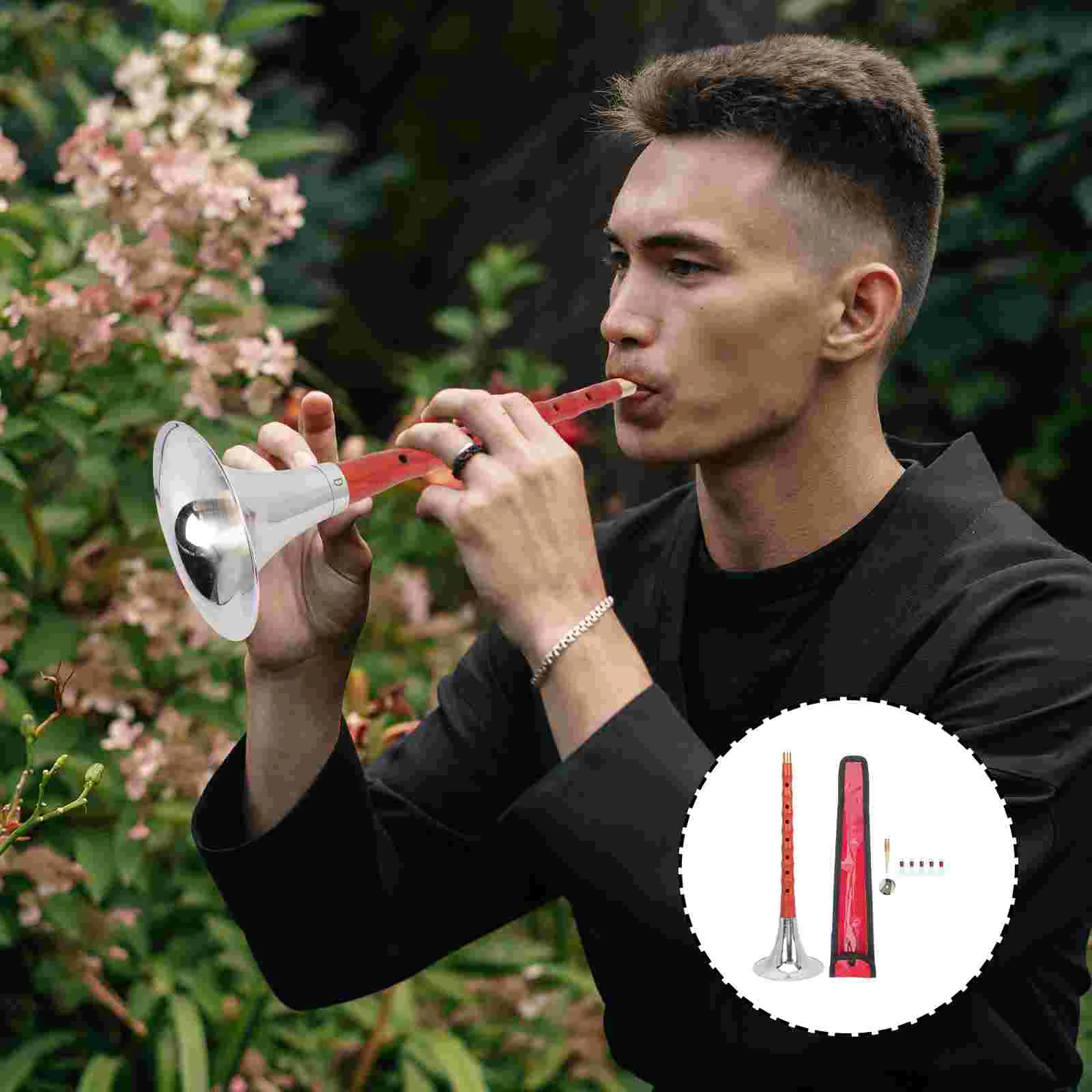 

1 Set Professional Wood Crafts Wind Instrument for Practice Chinese Suona Instrument