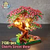 Mini Sakura Tree Building Blocks Set Diy Cherry Blossom Bricks with Light Treehouse Model Ornament Romantic Gift for Girlfriend 1