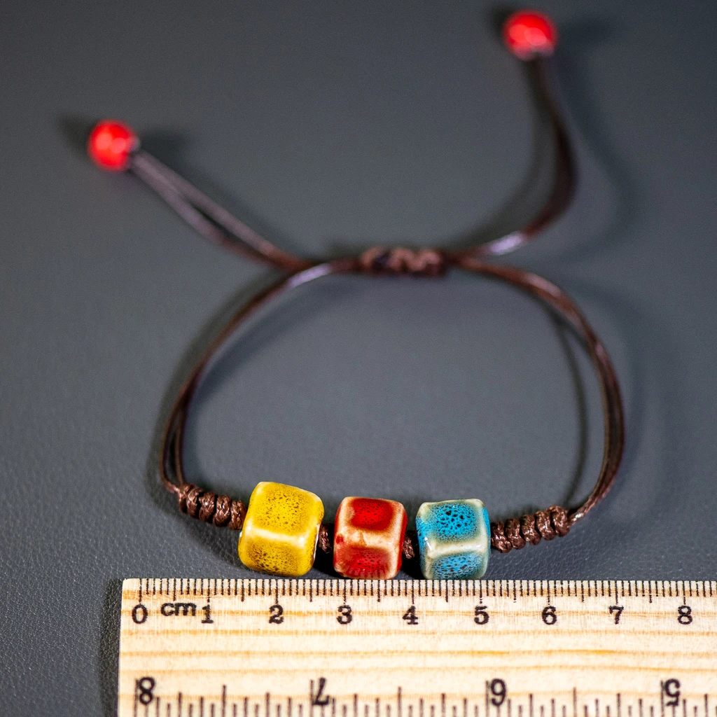 Ceramic Bracelet Love stone women's hand-woven couple jewelry