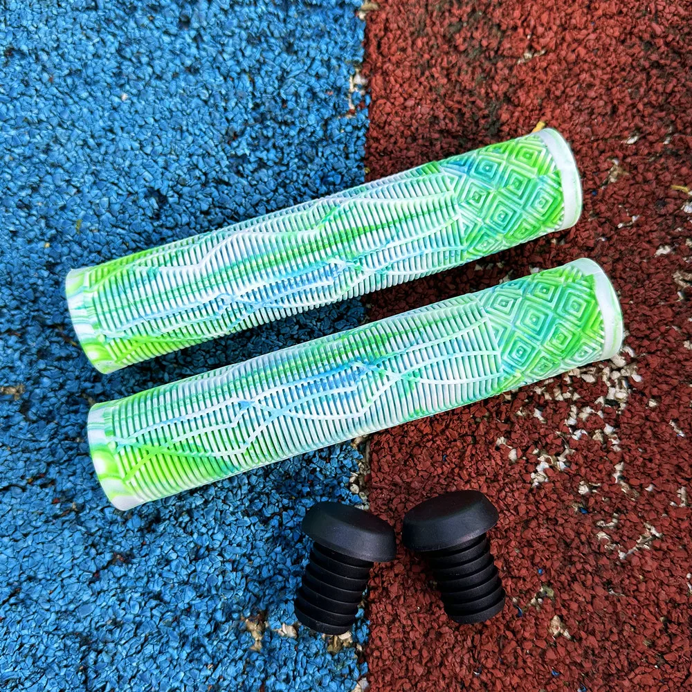 Universal Mixed-color Mountain Bike Handlebars Grip Rubber Anti-skid Soft Handle Wear-resistant Acrobatic Bike Road Grip