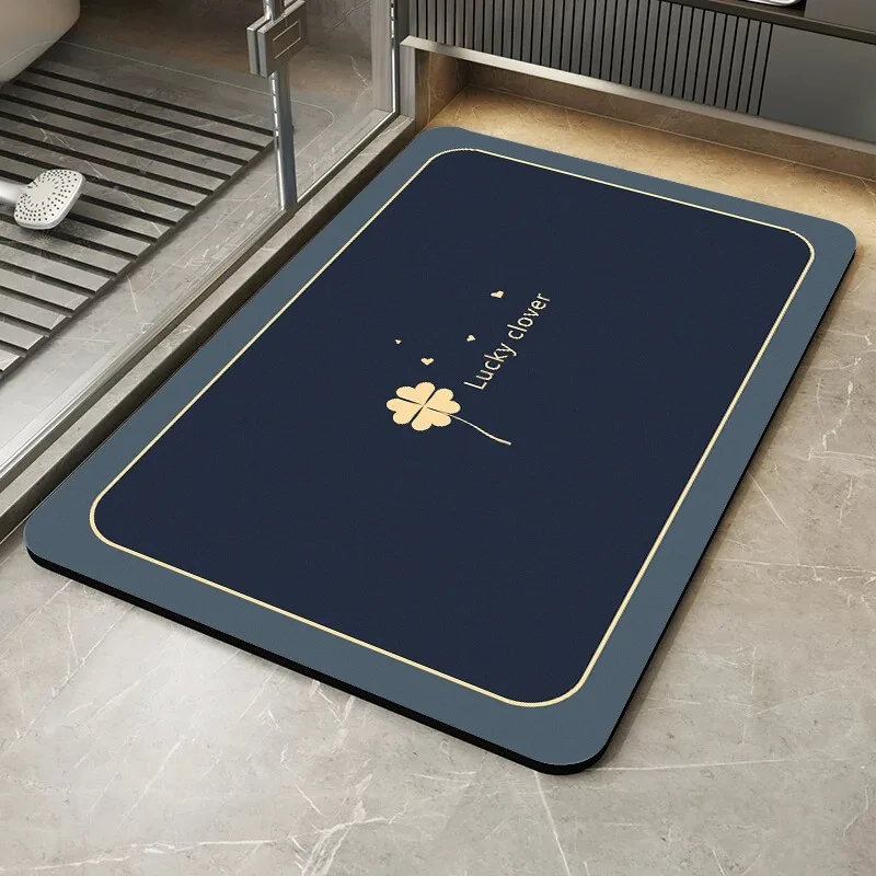 

Bathroom Absorbent Carpet Home Decoration Rug Bath Non-slip Diatom Mud Foot Mat Modern Style Toilet Floor Mats Alfombra De Baño