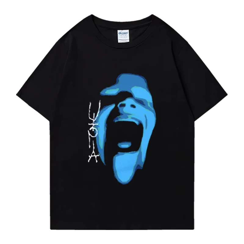 

Hot Rapper Cactus Jack Utopia Album print T Shirt 2024 Men Women gothic Oversized Hip Hop streetwear Unisex short sleeve T-shirt