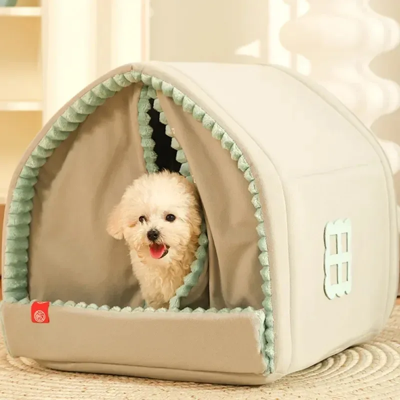 Dog Beds for Small Dogs Tents Cats Fluffy Breeds Pets Accessories Bedding Puppy Sofa Baskets Pet Supplies Big Cushion Large