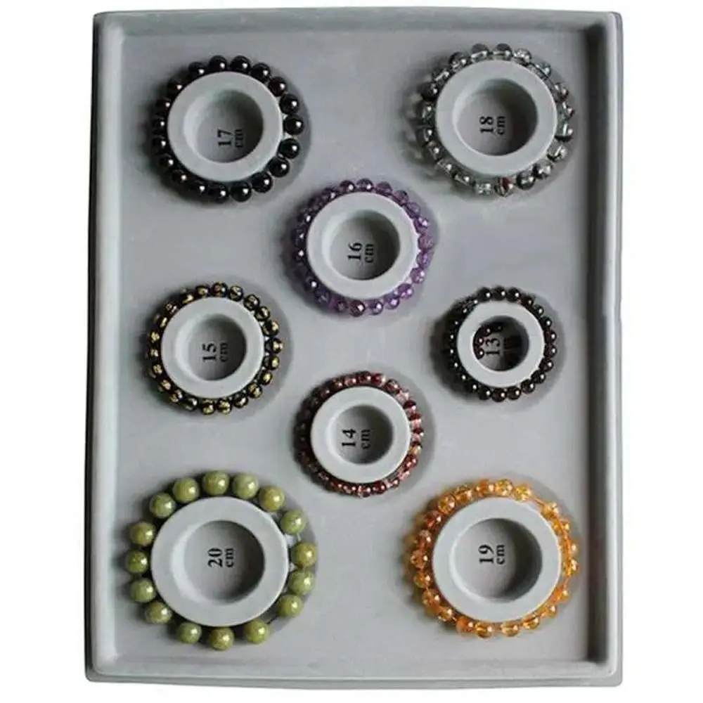 목걸이 비딩 트레이 팔찌 비딩 트레이 회색 플로킹 비드 보드 DIY 목걸이 도..