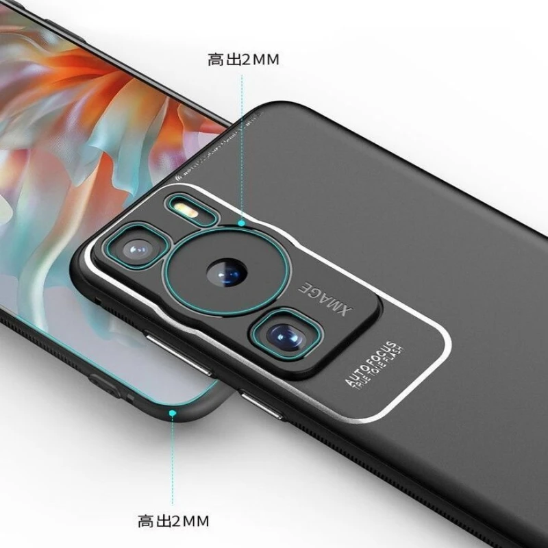Custodia In Pelle Per HUAWEI P60 / P60 Pro | Cover Business Con Paraurti Ad Aria, Arancione - 5