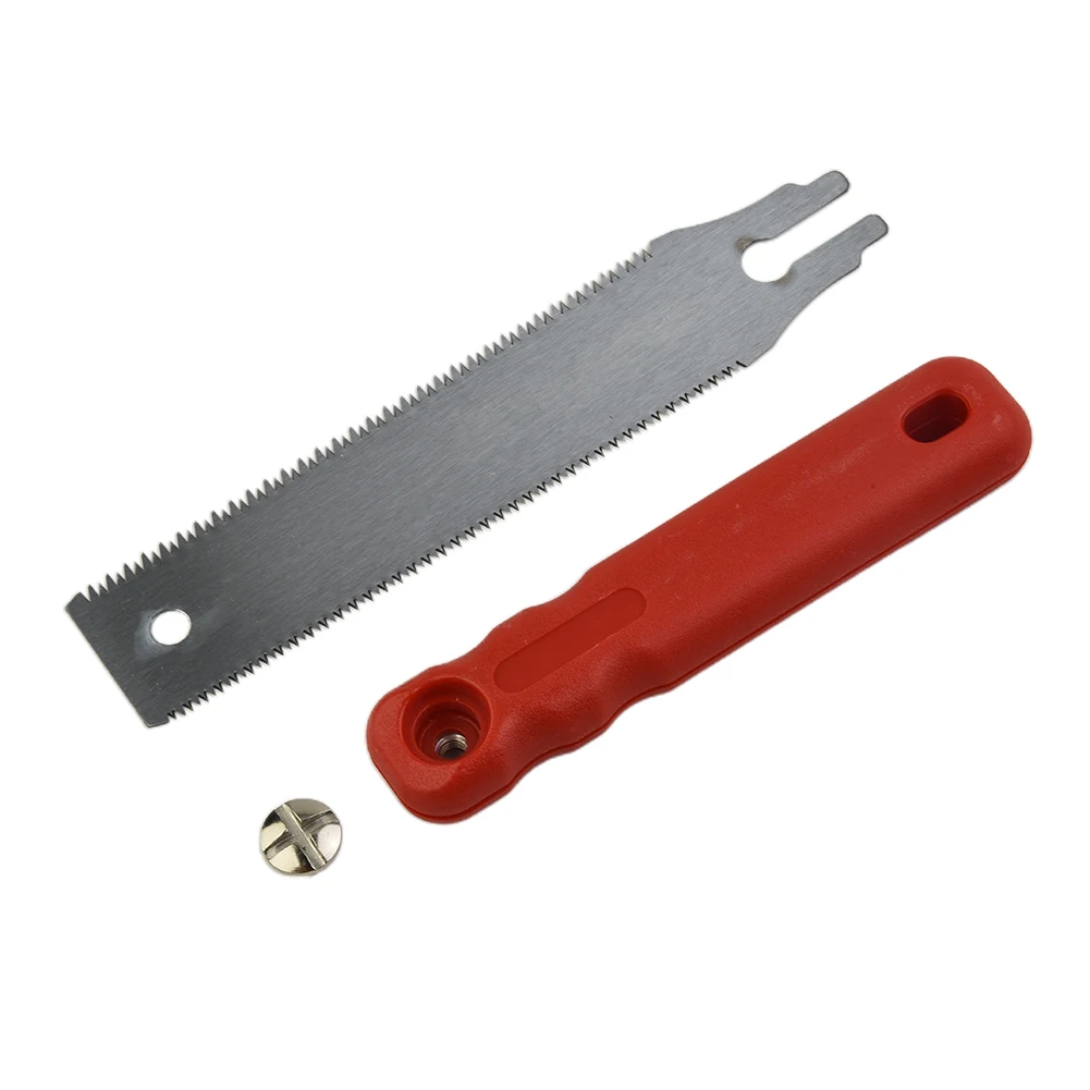 1 Double Edged Japanese Pull Saw 65mn Steel Flexible Blade 3-edge Tooth Hand Saw For Wood Plastic Cutting Woodworking Tool Hand Saw