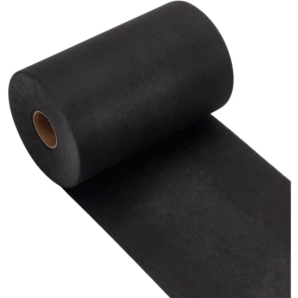 Black Cut Away Embroidery Stabilizer 7.9 Inch x 50 Yard Roll Cut Away Stabilizer Backing Soft Embroiderys Backing Stabilizers