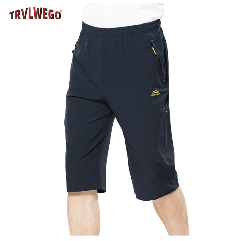 Sommer Leichtgewicht Schnelltrocknende Kurze Shorts für Herren Lässige Outdoor-Wander-Shorts Feuchtigkeitsableitend Atmungsaktiv