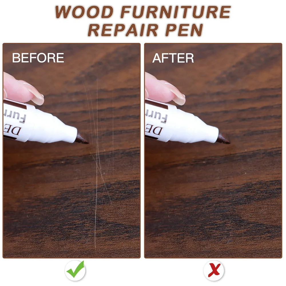 New Upgrade Furniture Touch Up Pens 12 Colors Wood Scratch Repair Markers Tools for Stains Scratches Wood Floors Tables Bedposts