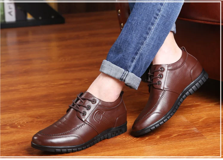 Chaussures de mariage décontractées en daim Derby à bout carré pour hommes_voghion.com