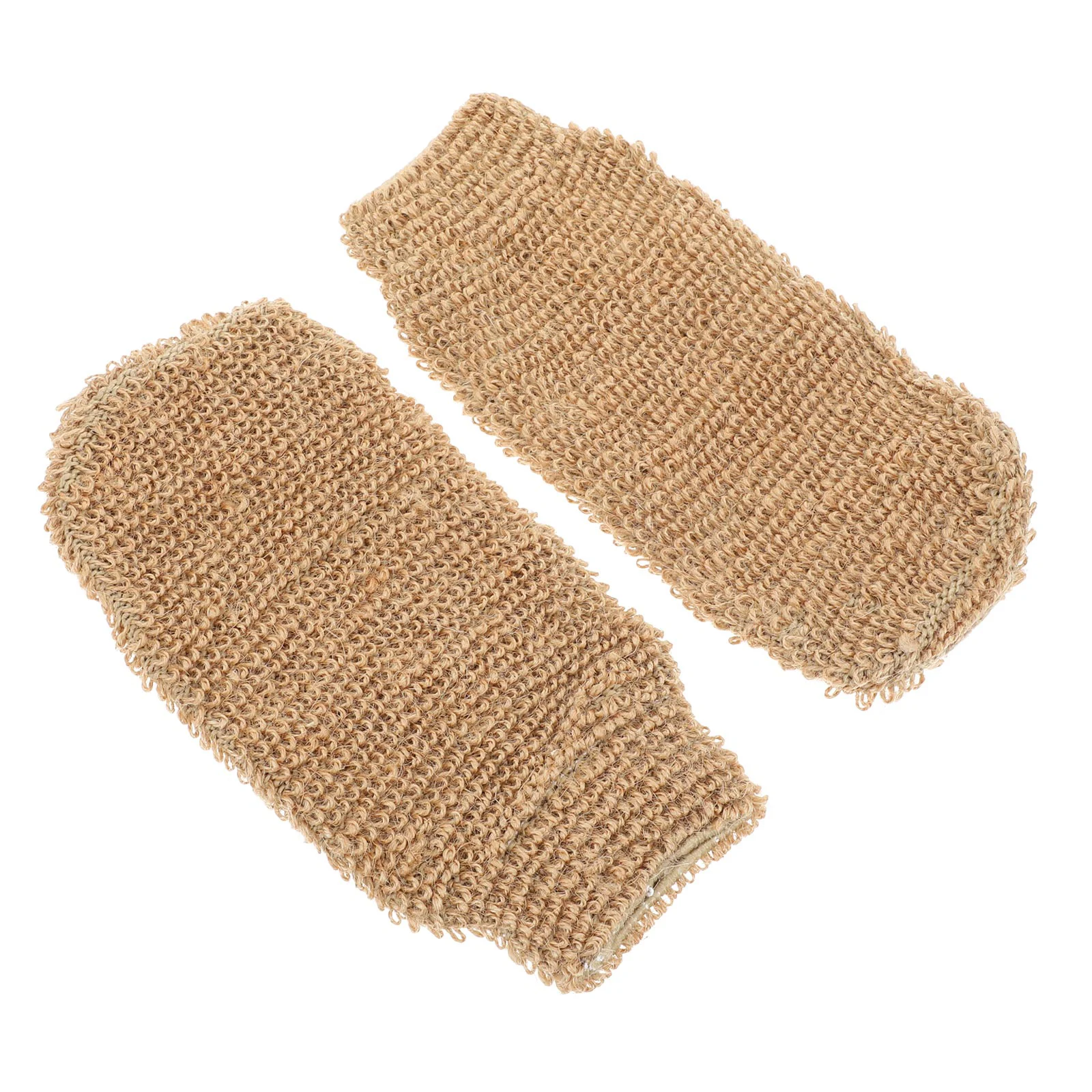 2 PCS Jute Bath Gloves Scrubbing Towels for Body Shower Hand Cleaning Washing Tool 6