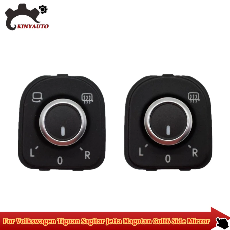 

For Volkswagen Tiguan Sagitar Jetta Magotan Golf6 Left Door Side External Rearview Mirror Heat Fold Control Mirror Switch