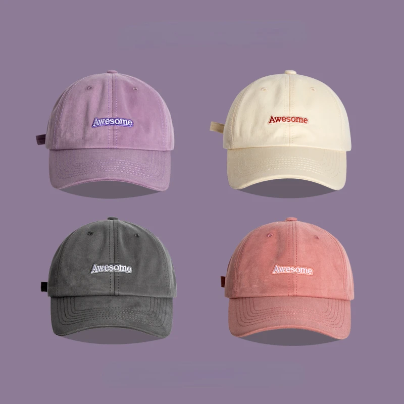 

Ladies Letter Embroidery Baseball Cap Men's Sports Sun Hat Women Spring and Autumn Sunscreen Ins Tide Baseball Cap Summer SunHat