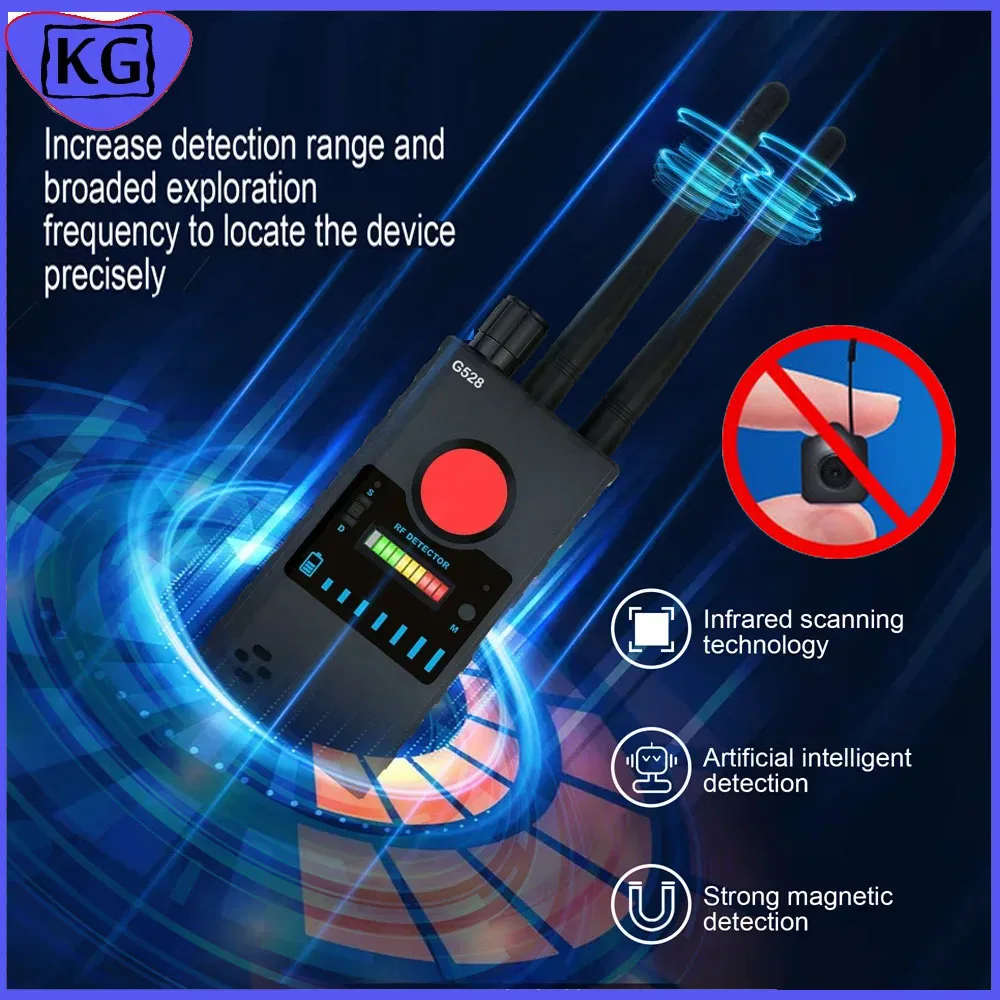 

RF Signal Detector Upgrade Full Range Wireless Bug Anti Spy Gadgets Gear Hidden Camera Detector Professional GSM Tracker Finder