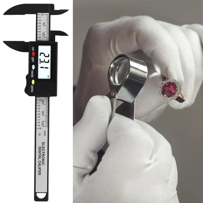 Tiny Digital Vernier Caliper 0-100mm Electronic Measuring Tool Electronic Digital Calipers Inch and Millimeter Conversion