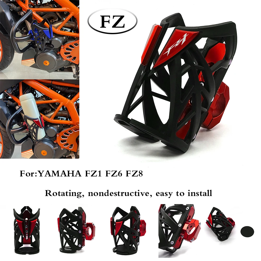 

For YAMAHA FZ1 FZ 1 FZ6 FZ8 Motorbike Universal Beverage Water Bottle Cage Drink Cup Holder Sdand FZ1 FZ 1 FZ 6 FZ 8