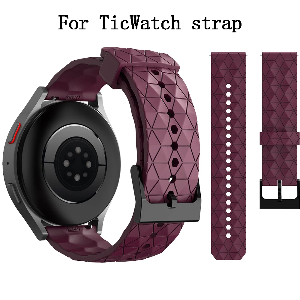 Cinturino In Silicone Monocolore Per Ticwatch Pro 3 Ultra Lte/3 Gps/Gtx/Pro 2021 Sportwatch Band Ticwatch Pro 3 Bracciale Ultra Gps