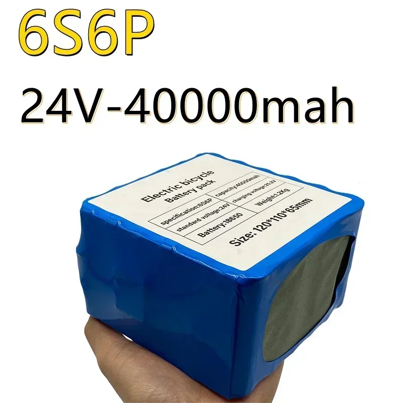 6 S6P 24V 40Ah 25,2 V Batteria Al Litio Pacco Batterie Fuir Elektrische Motore Fahrrad Mit Bms