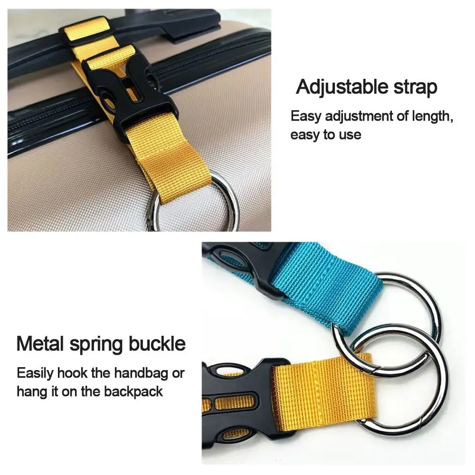 Cinghie Elastiche per Bagagli, 4 Pezzi Cinghie Regolabili per Bagagli Cinghie Elastiche per Bagagli, 4 Pezzi Cinghie Regolabili per Bagagli