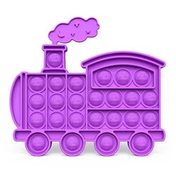 Kwaii Boy Train Shape para niños, juguete sensorial de descompresión para aliviar la ansiedad, juguete divertido, Mini juego