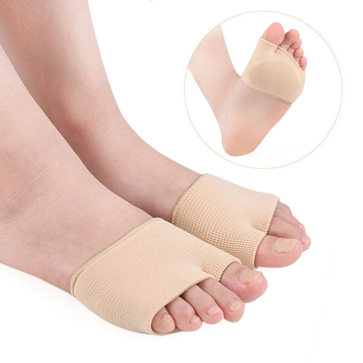 High-heeled Shoes Forefoot Cushion Foot Cover Silicone Thickened Half-size Cushion Anti-pain Forefoot Protection Pad