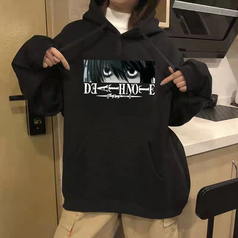 

Hip Hop Top Men Japanese Anime Death Note Funny Hoodies Women Unisex Misa Amane Hoodie Graphic Streetwear Tshirt Cool Manga