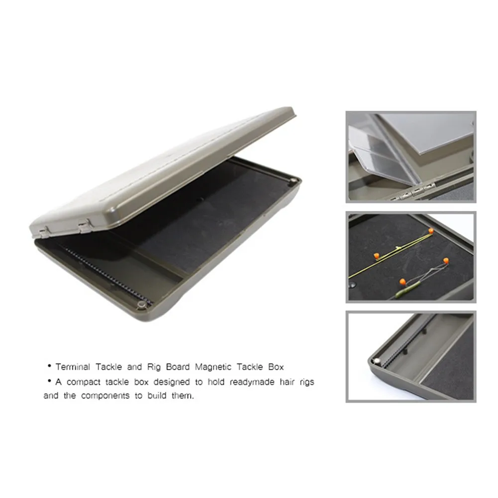

System Fishing Tackle Box Terminal Tackle System ABS Board Box Carp Swivels Hooks Fishing Rig Durable Hot Sale