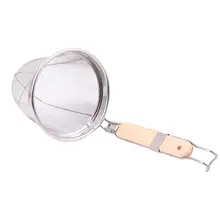 

Stainless Steel Strainer Basket Wire Mesh Food Skimmer Pasta Dumpling Noodle Strainer Kitchen Sieve