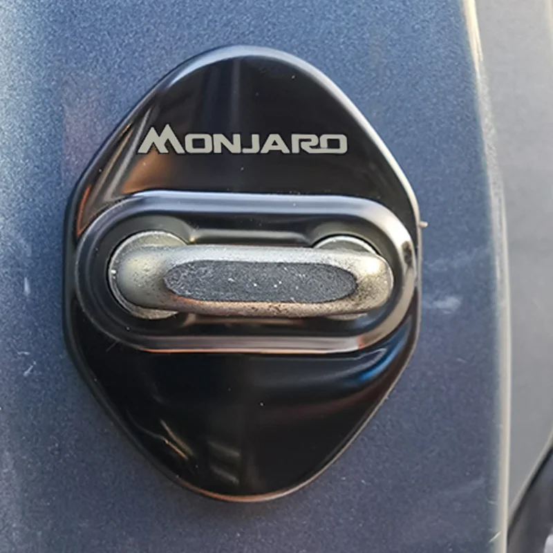 Auto Car Door Lock Protect Cover Emblems Case Stainless Steel Decoration For GEELY Monjaro car door lock cover car door cover