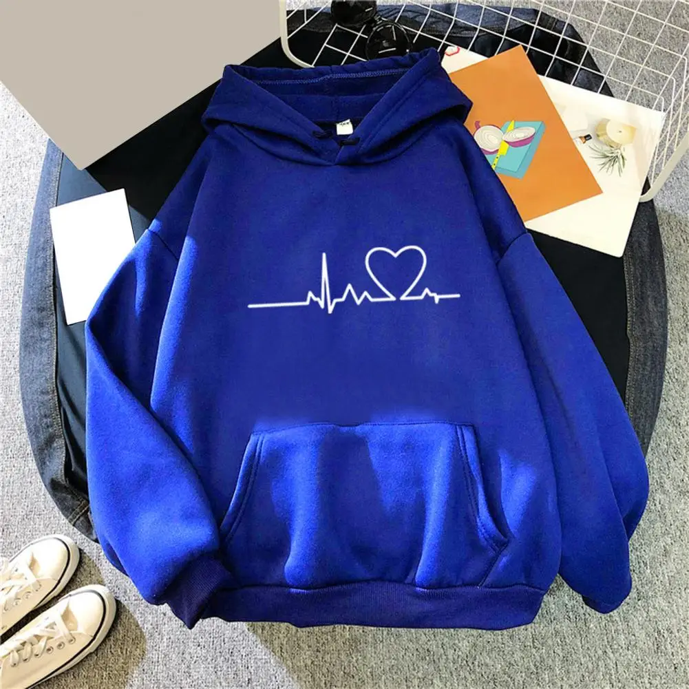 

Casual Hoodie Cozy Unisex Hoodie with Big Pocket Drawstring Stylish Fall/winter Pullover for Couples Women Hoodie