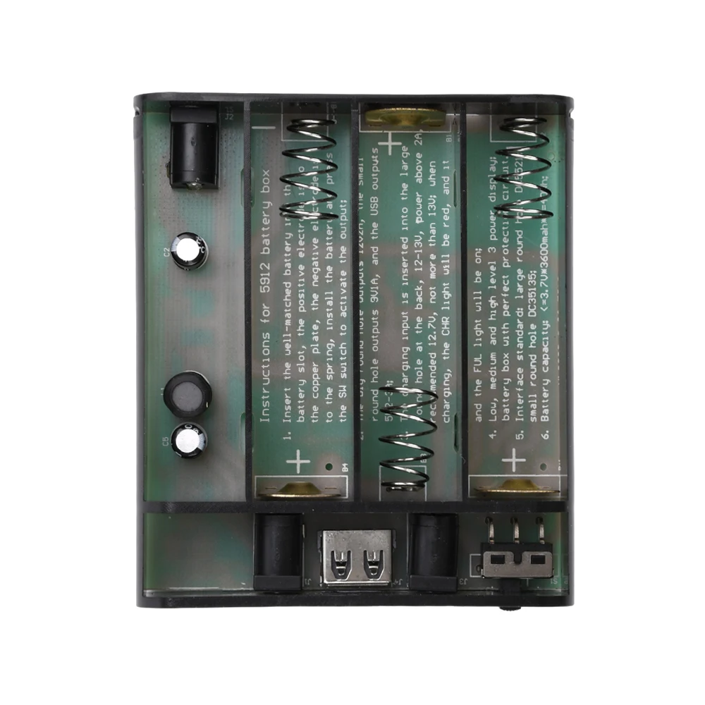 5V 9V 12V 16V Ausgang 3/4/6 x 18650 Batterie USV Unterbrechungsfreie Stromversorgung DIY Power Bank Box für Router Handy Tablet Modem – Detail 12