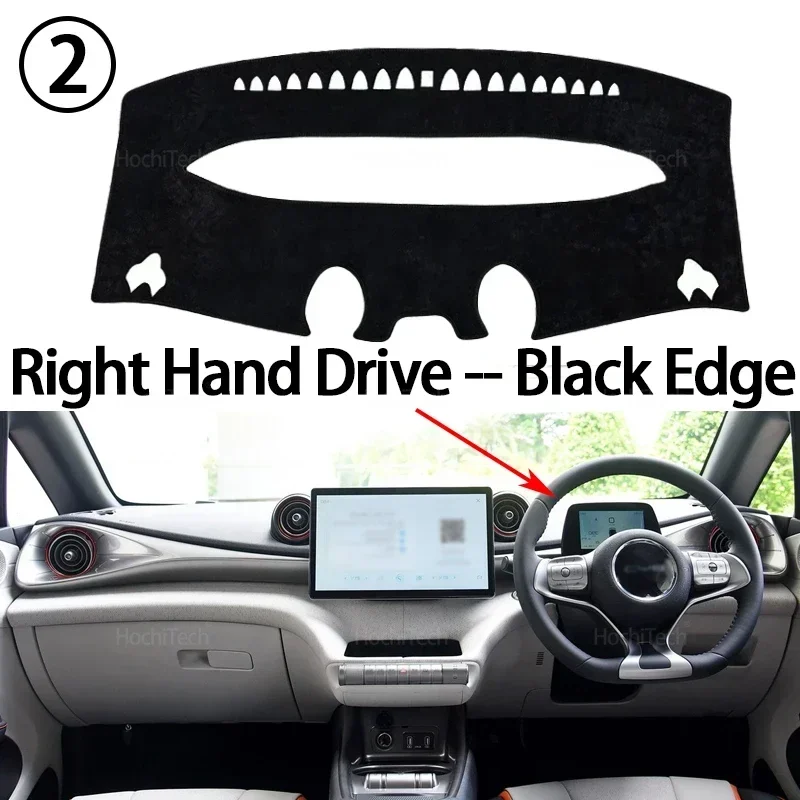 Auto-Armaturenbrett-Abdeckung, Armaturenbrett-Matte, Brett-Pad, Teppich, Armaturenbrett-Anti-UV-Matten für BYD Dolphin EA1, Atto 2 2021 2022 2023, Sonnenschutz-Teppich – Detail 10
