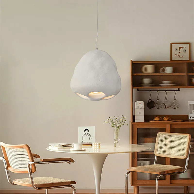 

Nordic Minimalist Wabi-Sabi Wind Led Pendant Lamps Chandelier Lustre Living Dining Room Cafe Home Decor Bedroom Lighting Fixture
