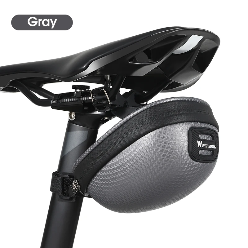 Borsa Da Telaio West Biking Hard Shell Impermeabile – Borsa Tubo Superiore Per MTB (1-1.5L, EVA+PU)