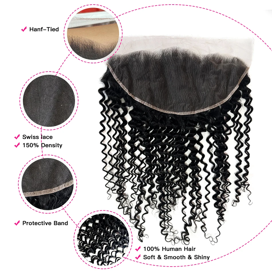 Peruvian Virgin Hair Lace Front 13X6 HD Lace Frontal Only 150% Density Pre-Plucked Hairline