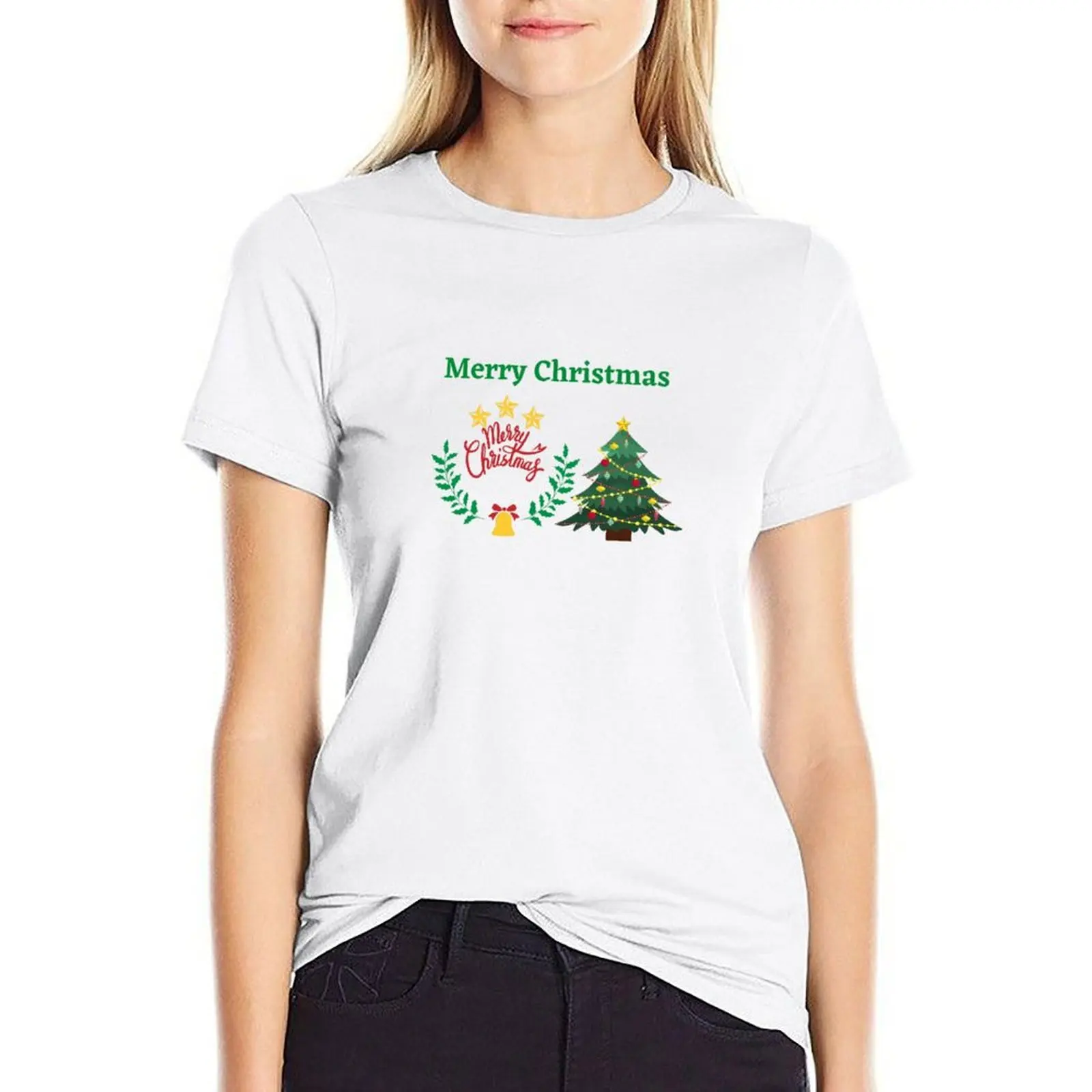 

Merry Cruisemas Family Cruise T-shirt funny korean fashion summer top summer clothes for Women