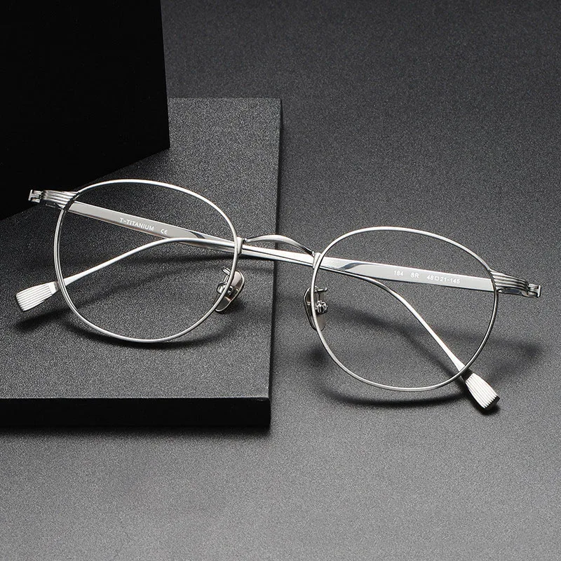 

Ultralight Pure Titanium Eyeglasses Frame Men Women Round Glasses Frame Ins Style Literary Optical Spectacle Frame 184