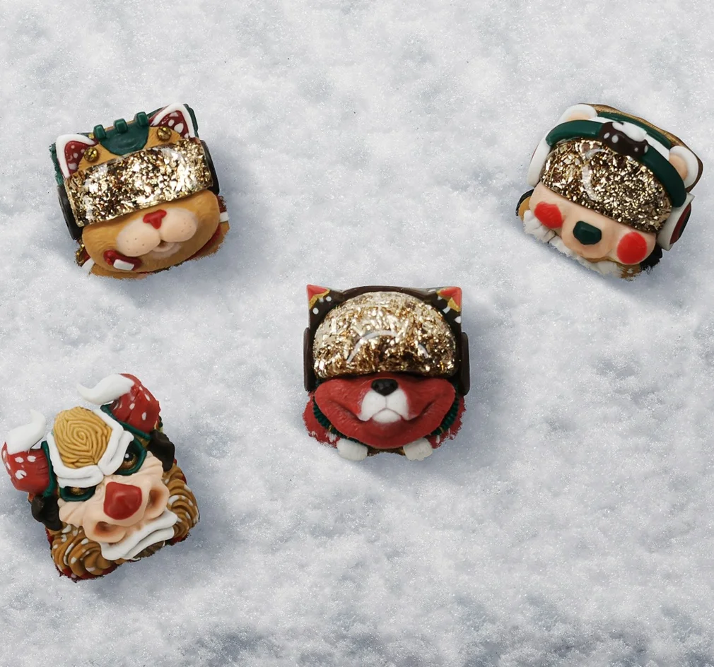 

Personality Resin Keycaps Artisan Key Cap Bull Head Gift ESC Keys for Cherry MX Mechanical Keyboard Key Cap