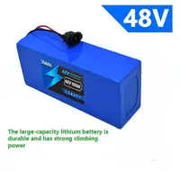 Batterie au Lithium rechargeable 100Ah 48V 100% neuve 13S5P 18650, BMS intelligent intégré pour machines électriques de 1500W 4