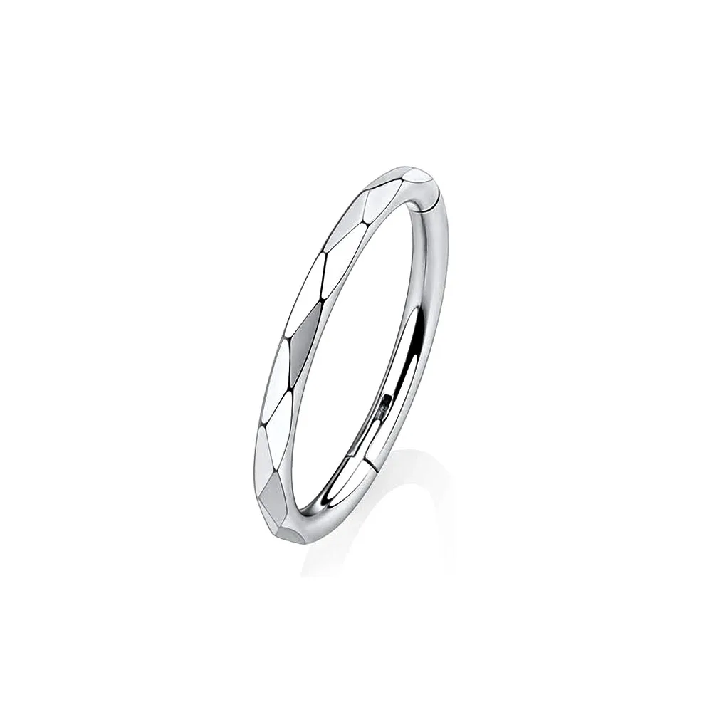 ASTM F136 G23 Titanium Moon Helix Septum Piercing Daith Conch Hoop Hinged Earring Clicker Segment Nose Ring 16G nose rings,piercing jewelry,body piercing earrings,ear piercing jewelry,metal jewelry,hoop earrings,body piercing jewelry,body jewelry