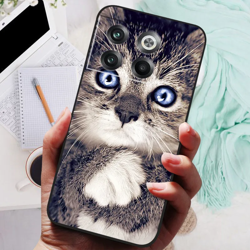 Stylish Black Lion and Wolf Silicone Soft Phone Case - Protective Shell