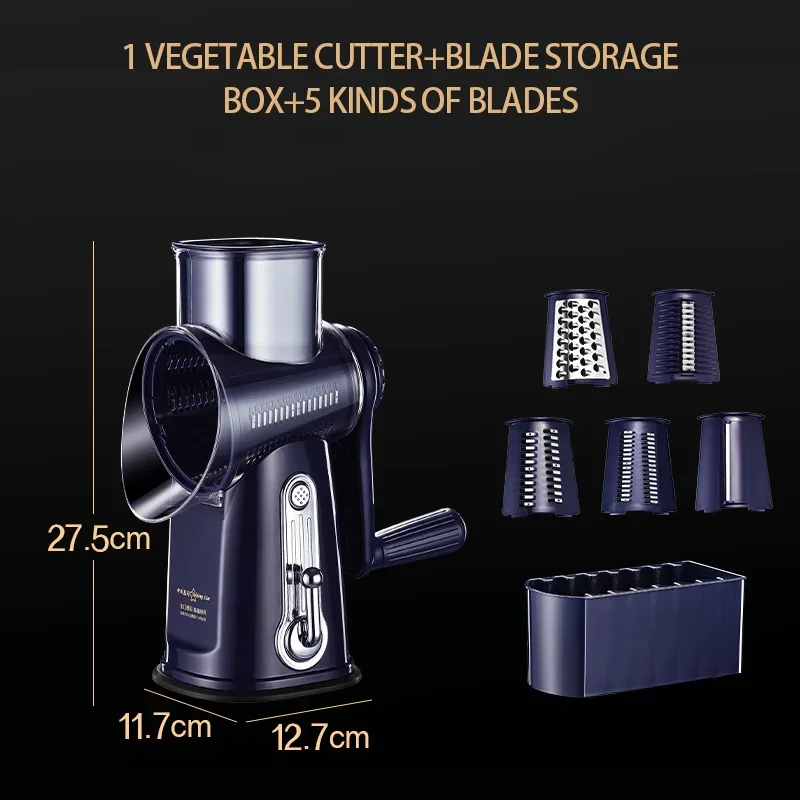 Stainless Steel Manual Cheese And Vegetable Grater