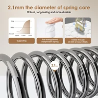 Daccormax 90*200 см одинарный матрас, карманная пружина, многозонная поддержка позвоночника, бесшумная и защита от помех — изображение 4