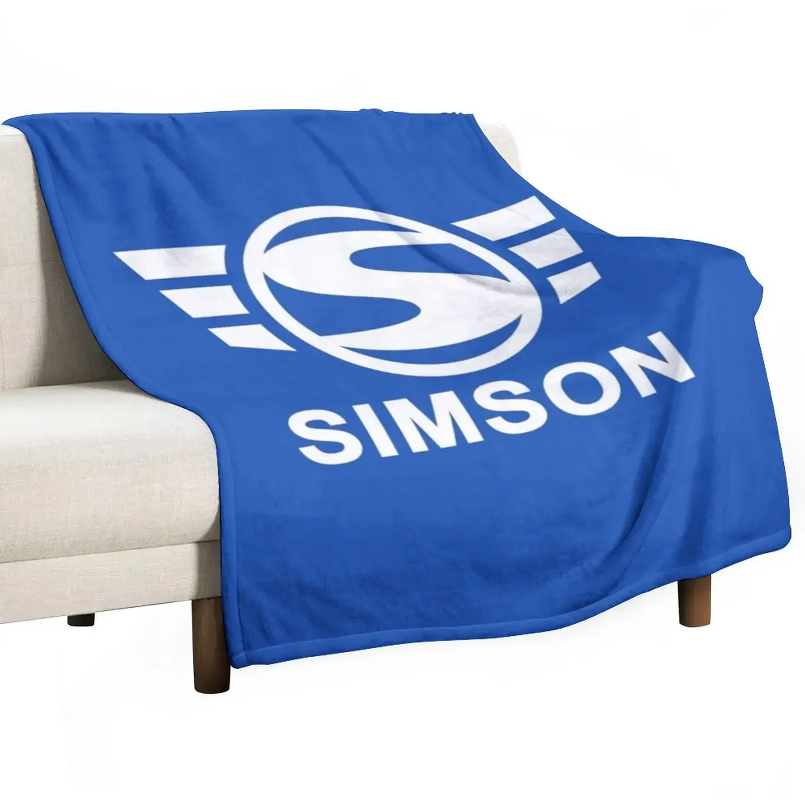 

Simson logo (white) Throw Blanket Sleeping Bag Plaid blankets and throws Blankets